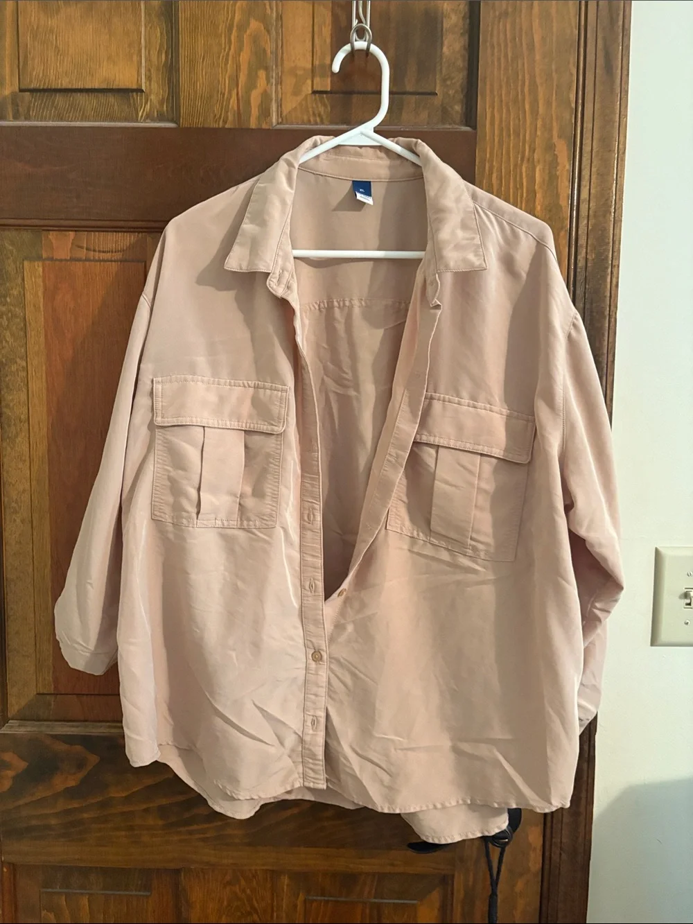 Old Navy Light Blush Button Down Shirt